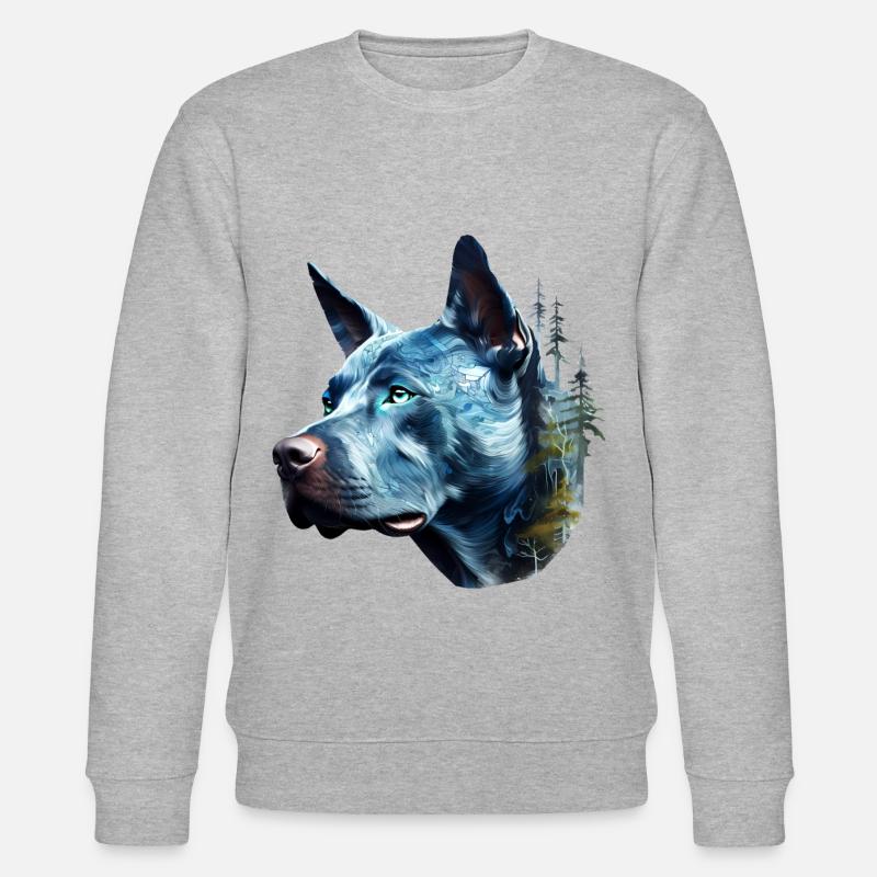 Pitbull - Stanley/Stella Unisex Bio-Sweatshirt CHANGER  - Grau meliert
