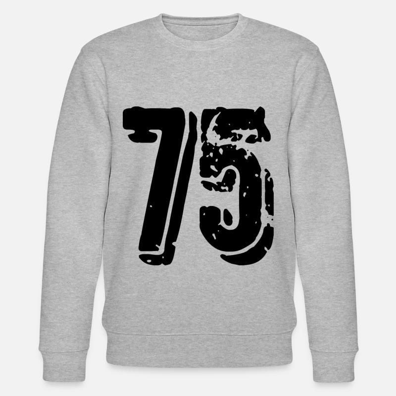 Maillot à 75 numéros - Sweat bio CHANGER Stanley/Stella Unisexe - gris chiné