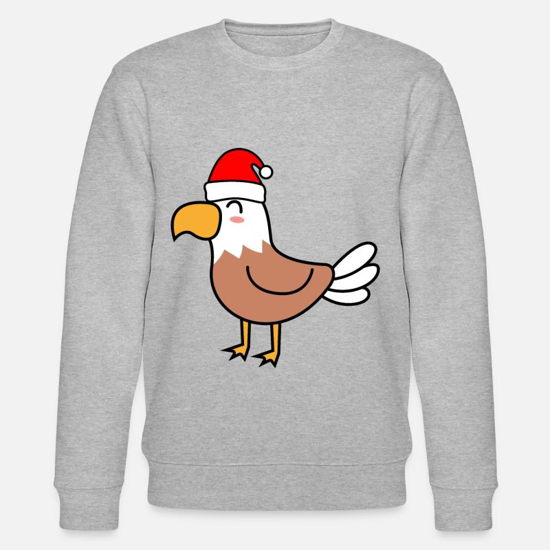 Eagle Comic Christmas Xmas - Stanley/Stella CHANGER Unisex Organic Sweatshirt - heather grey