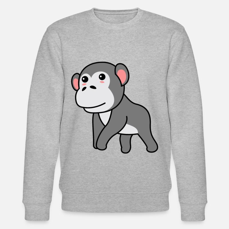 Gorilla Comic - Sweat bio CHANGER Stanley/Stella Unisexe - gris chiné