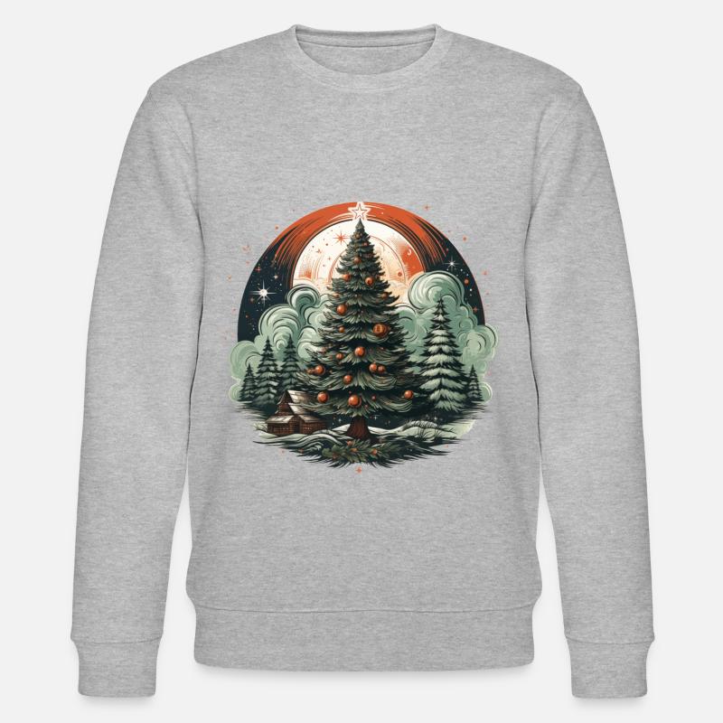 Weihnachtsbaum - Stanley/Stella Unisex Bio-Sweatshirt CHANGER  - Grau meliert