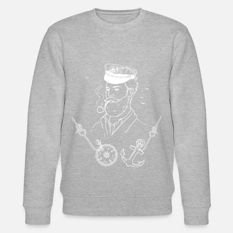 Le capitaine du navire - Sweat bio CHANGER Stanley/Stella Unisexe - gris chiné