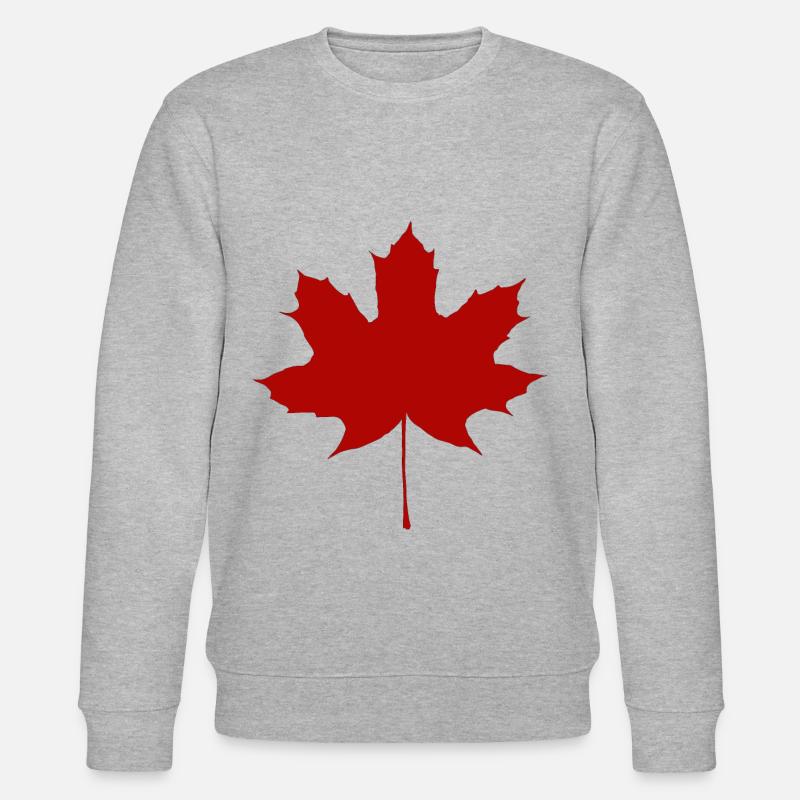 maple leaf - Stanley/Stella CHANGER Unisex Organic Sweatshirt - heather grey