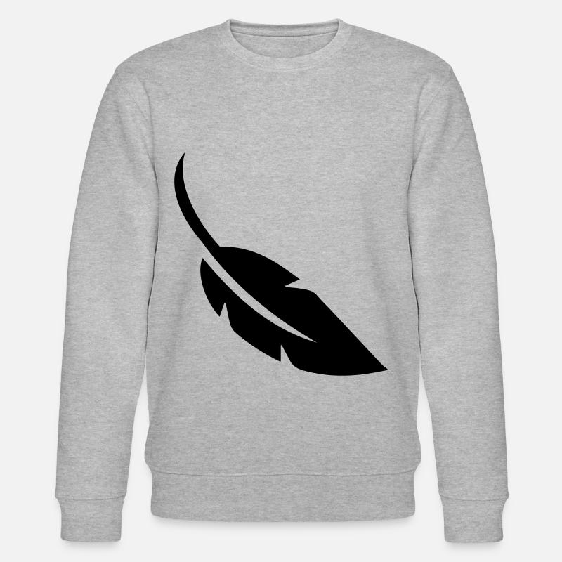 Symbole de plume - Sweat bio CHANGER Stanley/Stella Unisexe - gris chiné