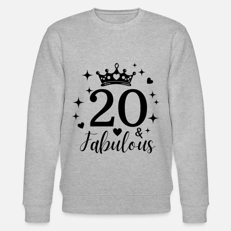 20e anniversaire. fabuleux 20 - Sweat bio CHANGER Stanley/Stella Unisexe - gris chiné