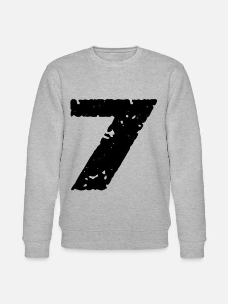 7 Number jersey - Stanley/Stella CHANGER Unisex Organic Sweatshirt - heather grey