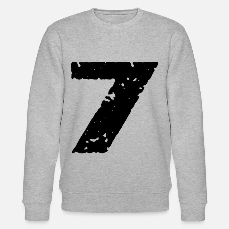 7 Maillot numéro - Sweat bio CHANGER Stanley/Stella Unisexe - gris chiné