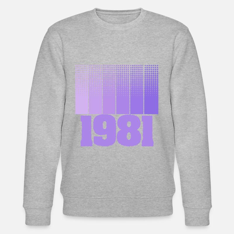 Geboren 1981 - Stanley/Stella Unisex Bio-Sweatshirt CHANGER  - Grau meliert