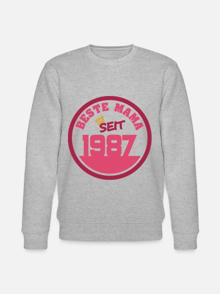 Jahr 1987 - Stanley/Stella Unisex Bio-Sweatshirt CHANGER - Grau meliert