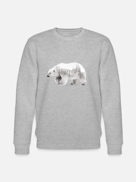 Arctic bear - Stanley/Stella CHANGER Unisex Organic Sweatshirt - heather grey