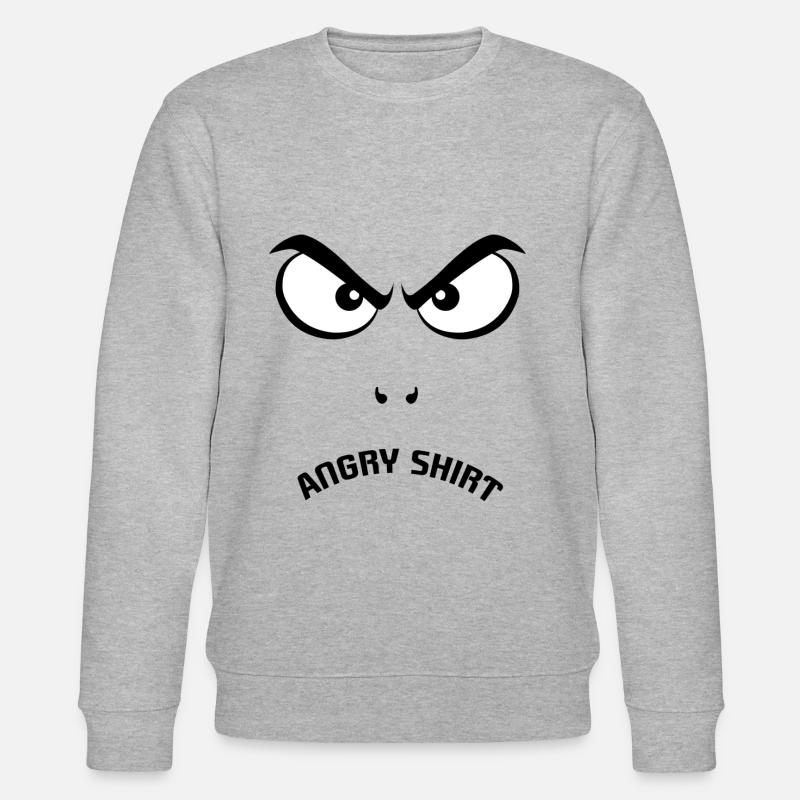 evil eye - Stanley/Stella CHANGER Unisex Organic Sweatshirt - heather grey