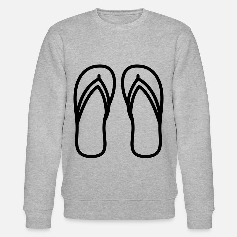Flip-flops icon - Stanley/Stella CHANGER Unisex Organic Sweatshirt - heather grey