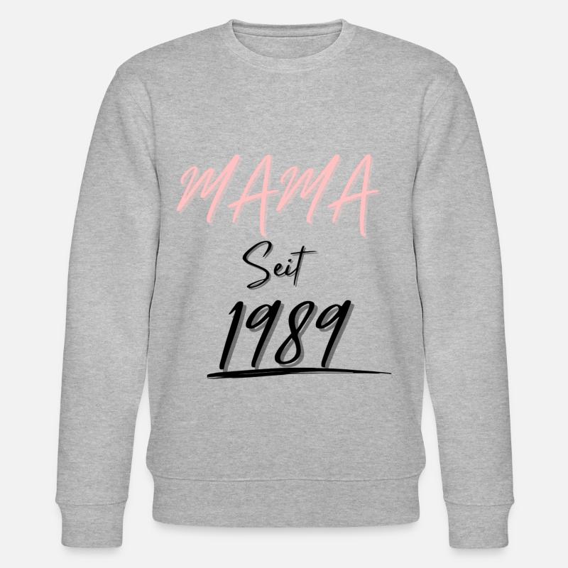 MAMA Seit 1989 - Stanley/Stella Unisex Bio-Sweatshirt CHANGER  - Grau meliert
