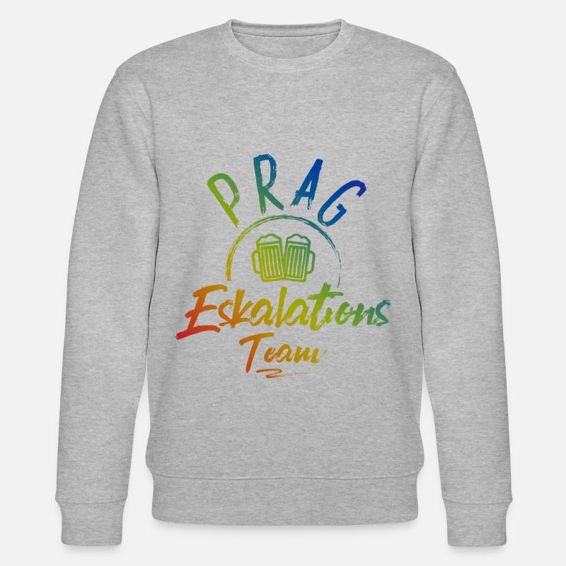 Prag Eskalation - Stanley/Stella Unisex Bio-Sweatshirt CHANGER  - Grau meliert