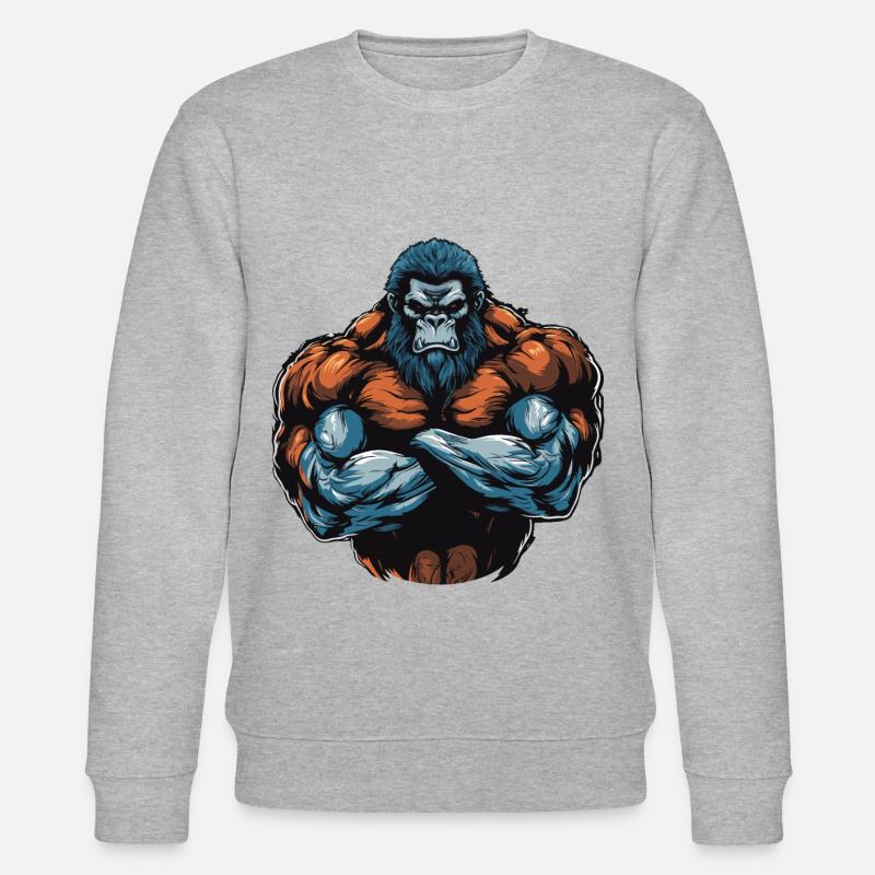 Gorille Muscles De Musculation - Sweat bio CHANGER Stanley/Stella Unisexe - gris chiné