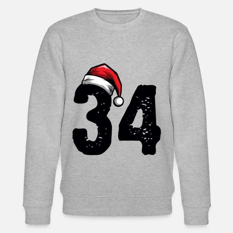 34 Numéro Noël - Sweat bio CHANGER Stanley/Stella Unisexe - gris chiné