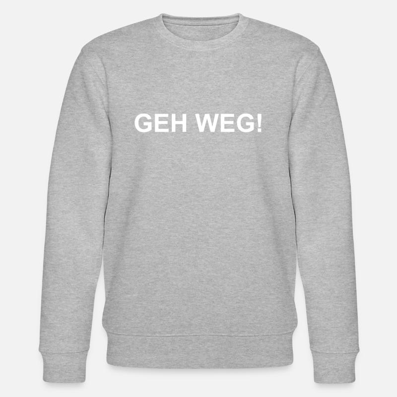 geh weg! - Stanley/Stella Unisex Bio-Sweatshirt CHANGER - Grau meliert