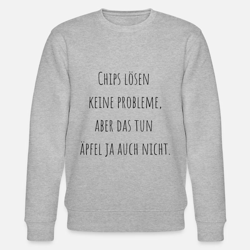 Chips vs. apples - Stanley/Stella CHANGER Unisex Organic Sweatshirt - heather grey