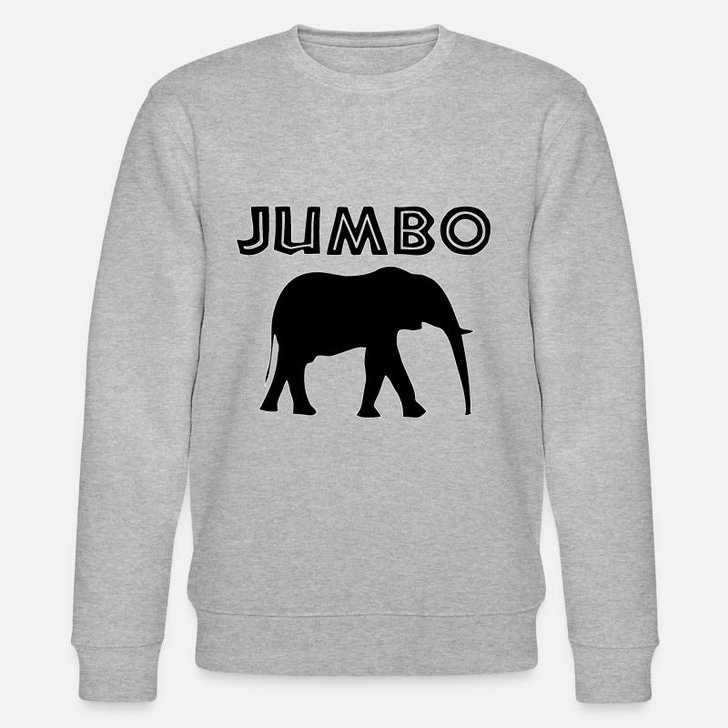 jumbo in schwarz - Stanley/Stella Unisex Bio-Sweatshirt CHANGER  - Grau meliert
