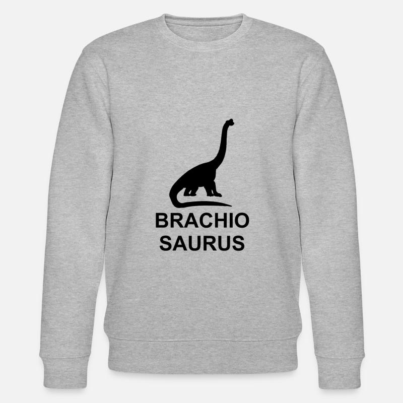 brachiosaurus - Stanley/Stella Unisex Bio-Sweatshirt CHANGER  - Grau meliert