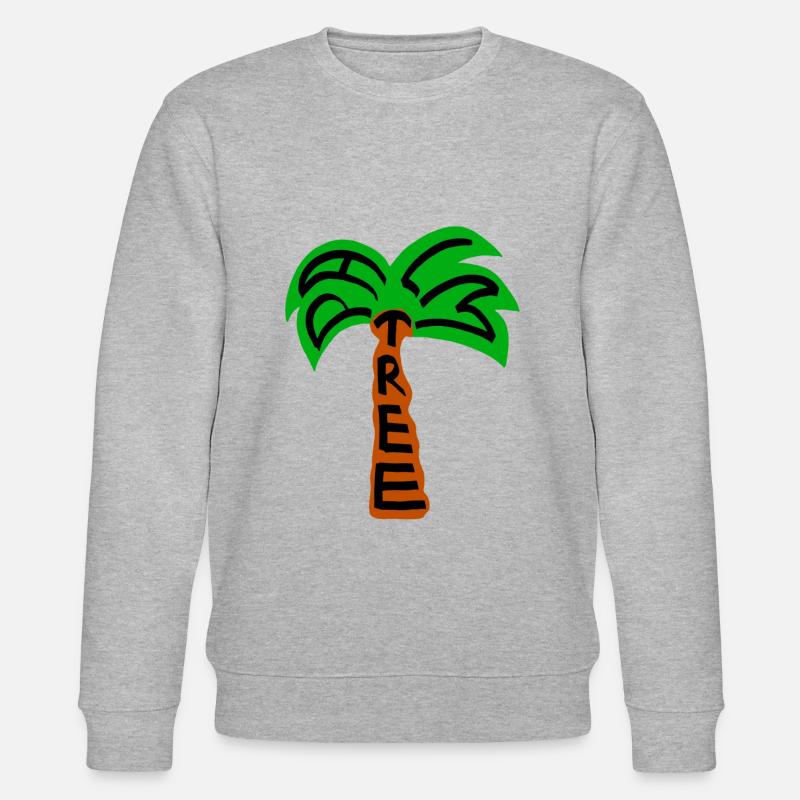 Palm tree Palmbaum - Sweat bio CHANGER Stanley/Stella Unisexe - gris chiné