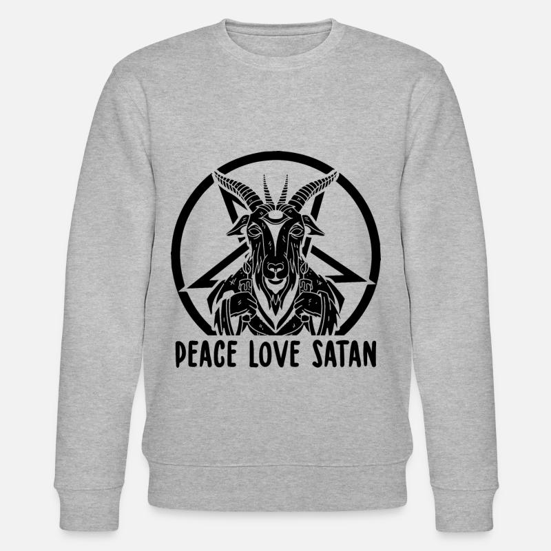 Satanismus - Stanley/Stella Unisex Bio-Sweatshirt CHANGER  - Grau meliert