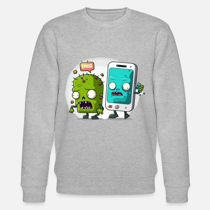 24/7 vernetzt - Stanley/Stella Unisex Bio-Sweatshirt CHANGER  - Grau meliert