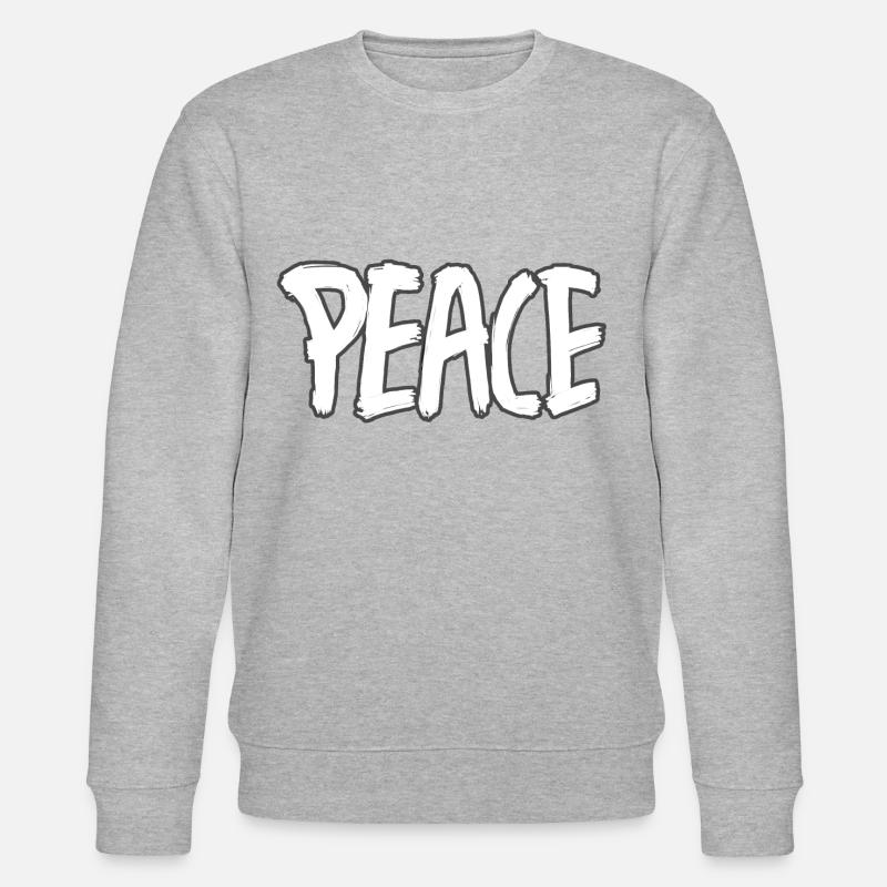 PEACE FRIEDE FRIEDEN - Stanley/Stella Unisex Bio-Sweatshirt CHANGER  - Grau meliert