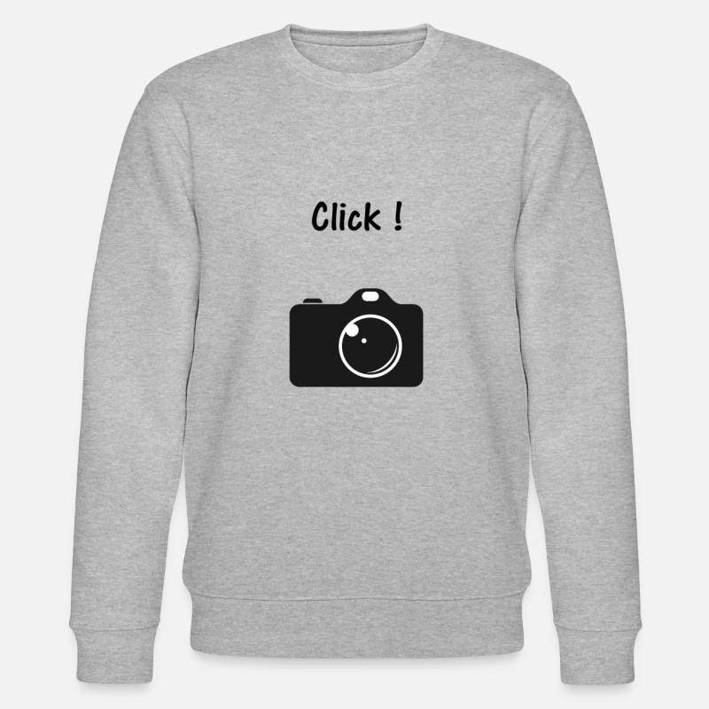 Camera Photo Click - Sweat bio CHANGER Stanley/Stella Unisexe - gris chiné