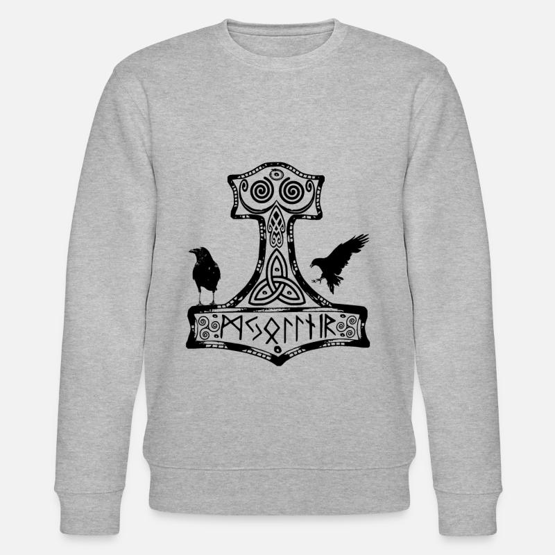 marteau thor Corbeau - Sweat bio CHANGER Stanley/Stella Unisexe - gris chiné