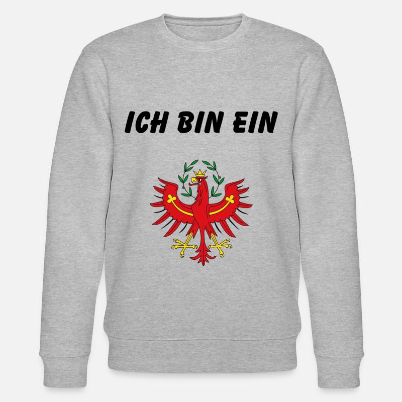 Ich bin ein Tiroler - Stanley/Stella Unisex Bio-Sweatshirt CHANGER  - Grau meliert