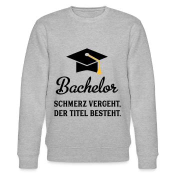 bachelor - Stanley/Stella Unisex Bio-Sweatshirt CHANGER  - Grau meliert - Vorne - Nik (191cm) & Marisol (170cm)