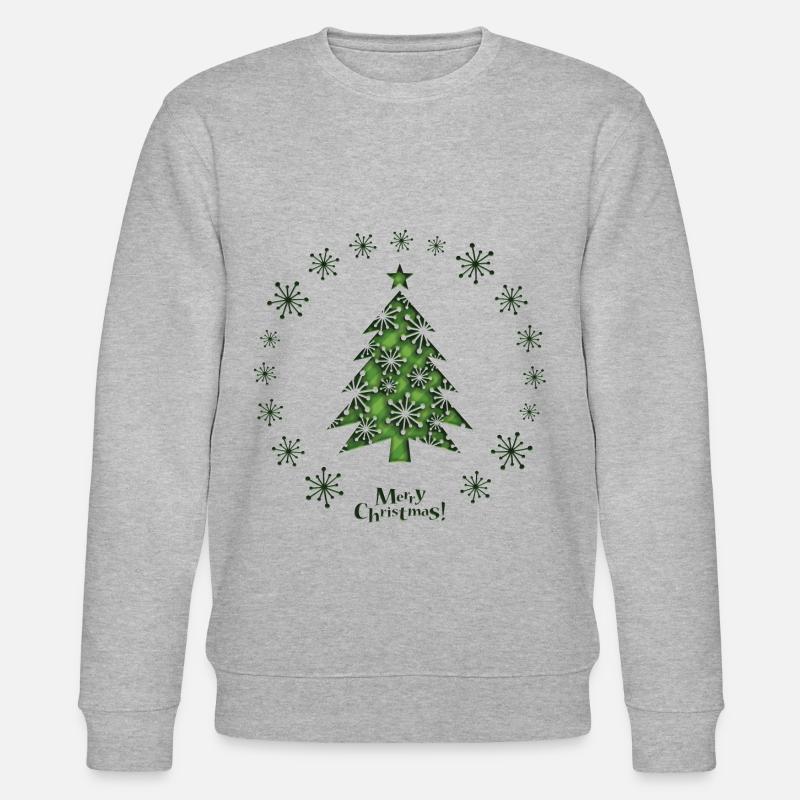 Weihnachten - Stanley/Stella Unisex Bio-Sweatshirt CHANGER  - Grau meliert