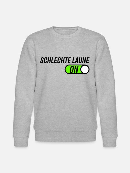 Schelchte Laune Humor Geschenkidee - Stanley/Stella Unisex Bio-Sweatshirt CHANGER - Grau meliert
