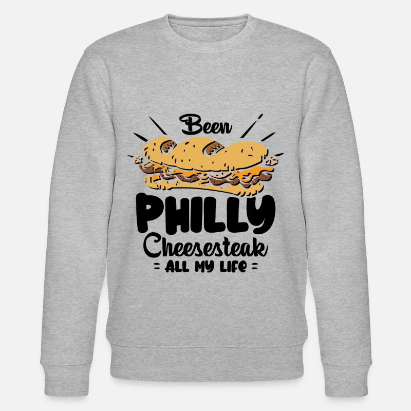 Philly Breakfast Sandwich - Stanley/Stella Unisex Bio-Sweatshirt CHANGER  - Grau meliert