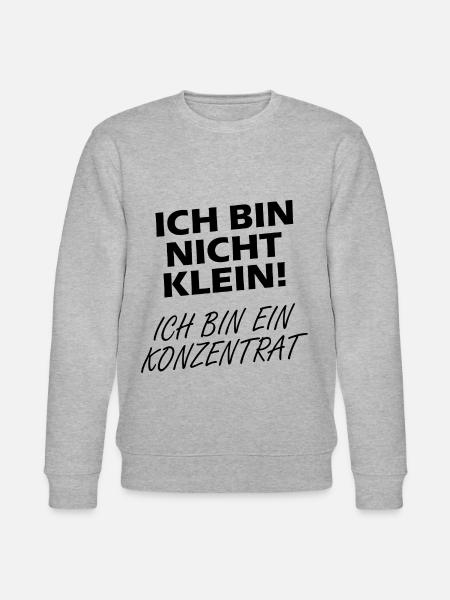 Ich Bin Nicht Klein Ich Bin Ein Konzentrat - Stanley/Stella Unisex Bio-Sweatshirt CHANGER - Grau meliert