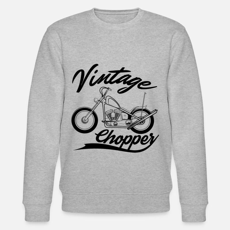 Vintage Chopper black - Sweat bio CHANGER Stanley/Stella Unisexe - gris chiné