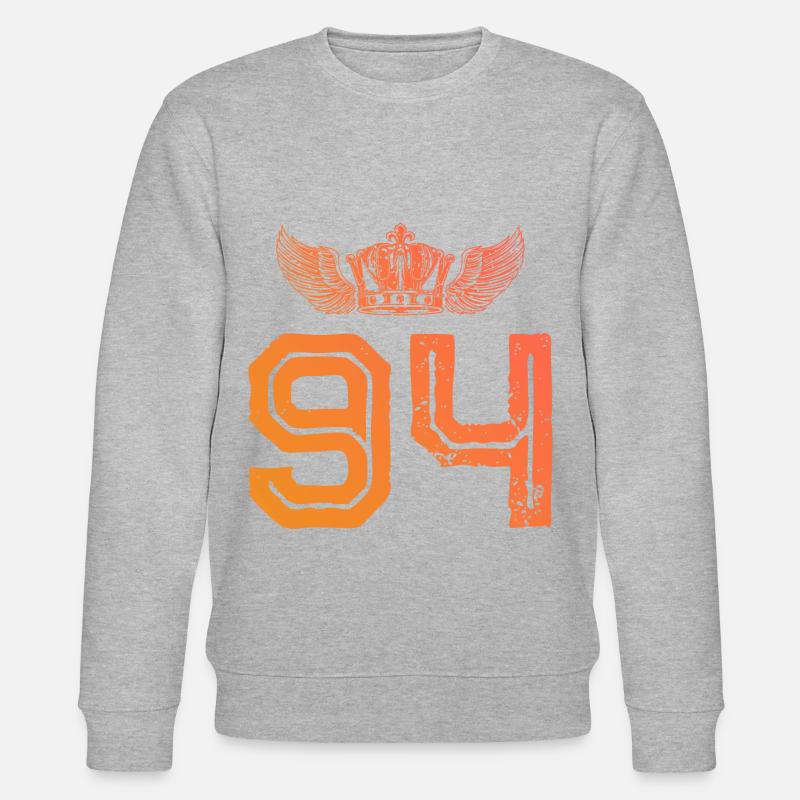 94 Couronne numérique - Sweat bio CHANGER Stanley/Stella Unisexe - gris chiné