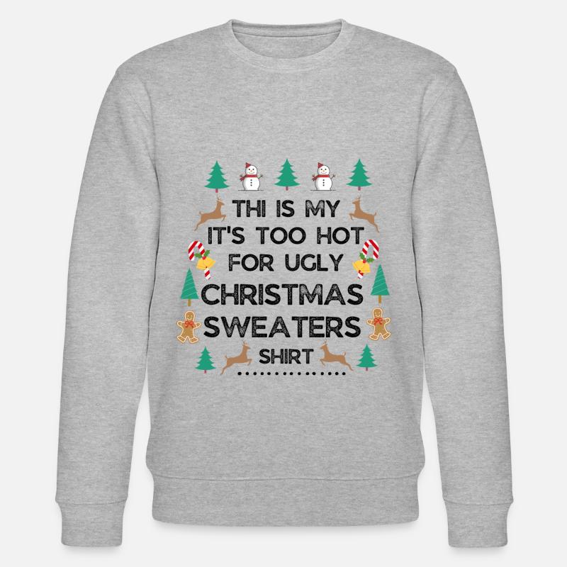 Pull de Noël - Sweat bio CHANGER Stanley/Stella Unisexe - gris chiné