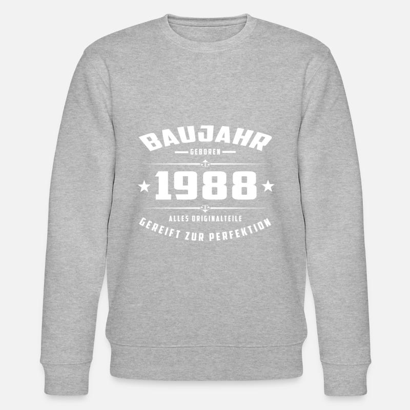 Baujahr - 1988 - Stanley/Stella Unisex Bio-Sweatshirt CHANGER  - Grau meliert