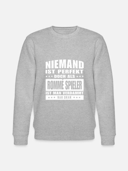 Niemand ist Perfekt - Rommé - Stanley/Stella Unisex Bio-Sweatshirt CHANGER  - Grau meliert
