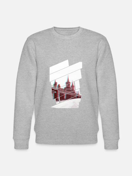 Berlin Oberbaumbrücke Glitch - Stanley/Stella CHANGER Unisex Organic Sweatshirt - heather grey