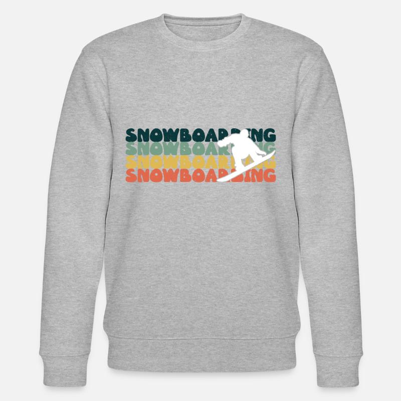 Snowboard Snowboard Snowboard - Sweat bio CHANGER Stanley/Stella Unisexe - gris chiné