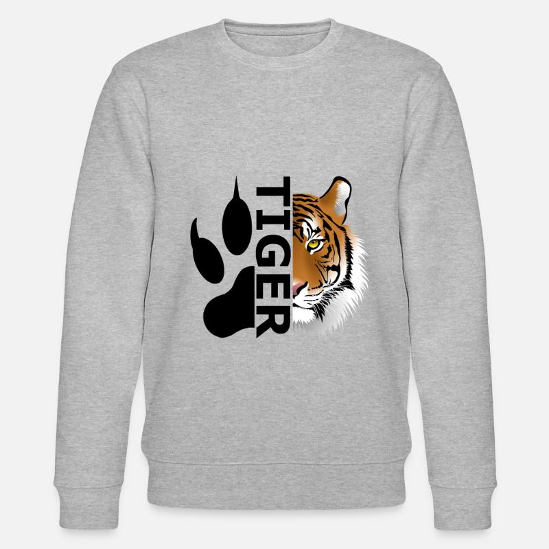 Tigre - Sweat bio CHANGER Stanley/Stella Unisexe - gris chiné