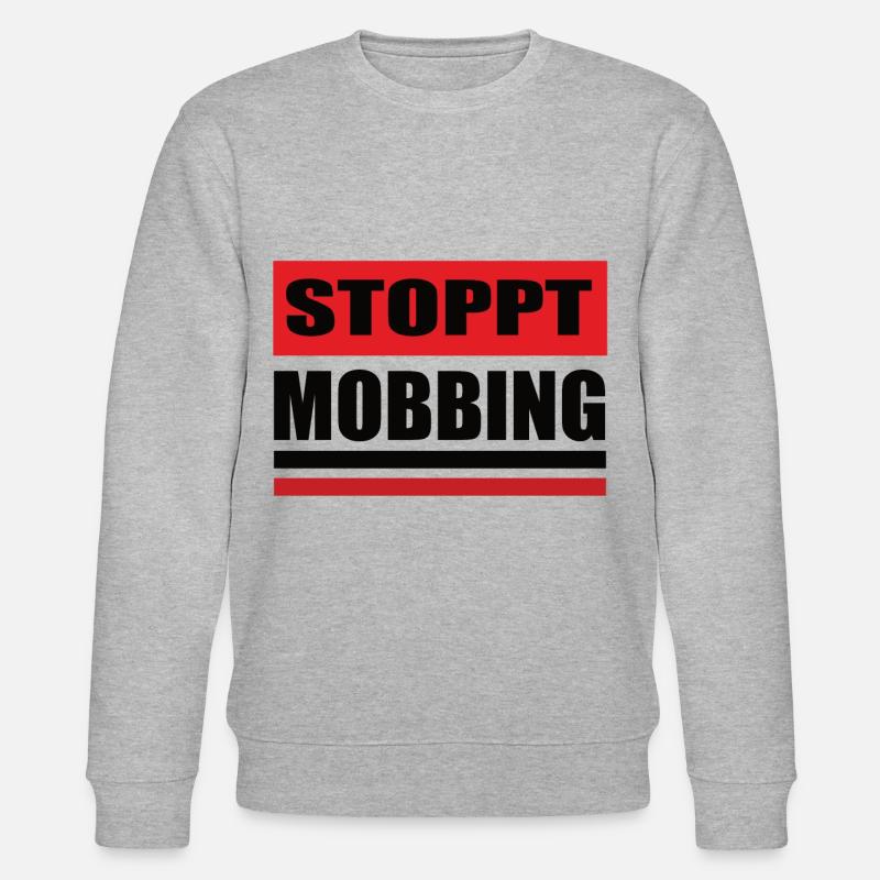 Gegen Mobbing - Stanley/Stella Unisex Bio-Sweatshirt CHANGER  - Grau meliert