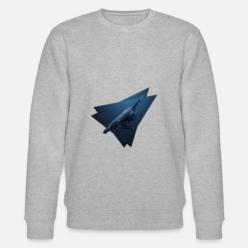 Rorquals bleus - Sweat bio CHANGER Stanley/Stella Unisexe - gris chiné