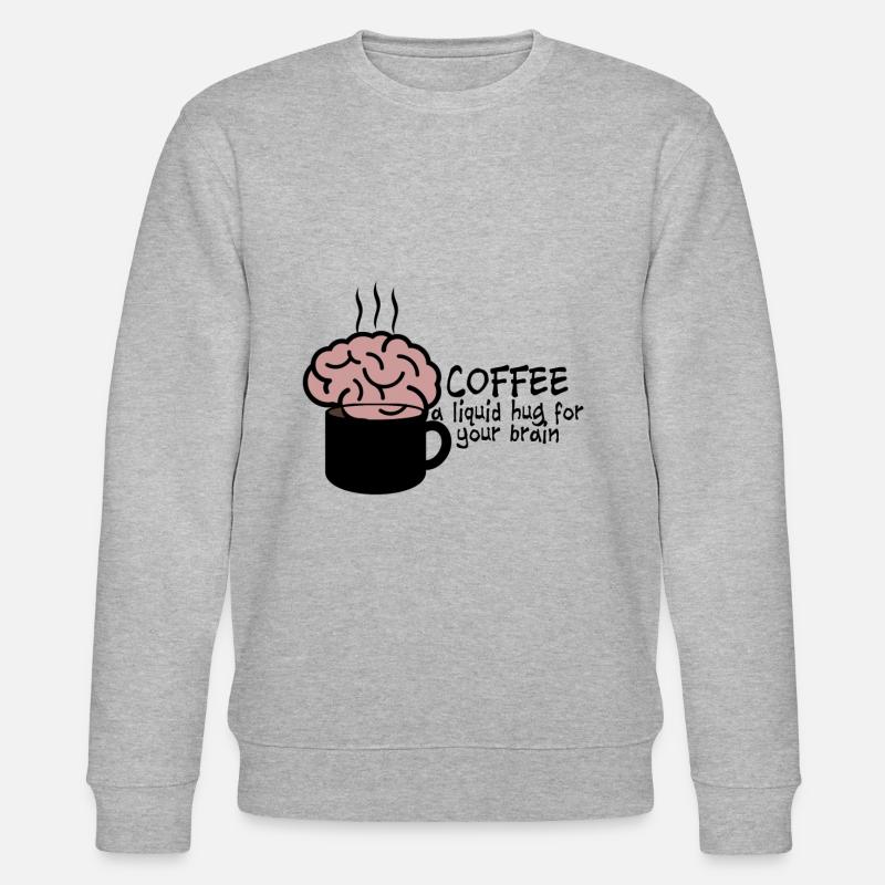 Coffee - Stanley/Stella Unisex Bio-Sweatshirt CHANGER  - Grau meliert