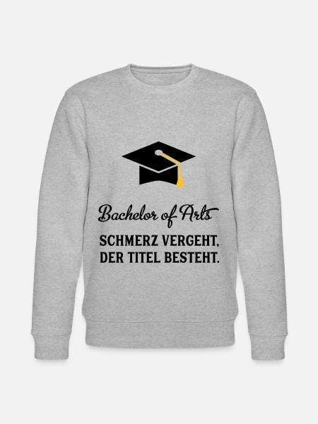 bachelorofarts - Stanley/Stella Unisex Bio-Sweatshirt CHANGER  - Grau meliert
