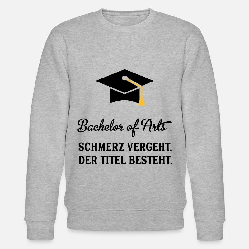bachelorofarts - Stanley/Stella Unisex Bio-Sweatshirt CHANGER  - Grau meliert