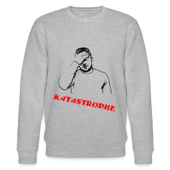 Katastrophe - Stanley/Stella Unisex Bio-Sweatshirt CHANGER  - Grau meliert - Vorne - Nik (191cm) & Marisol (170cm)